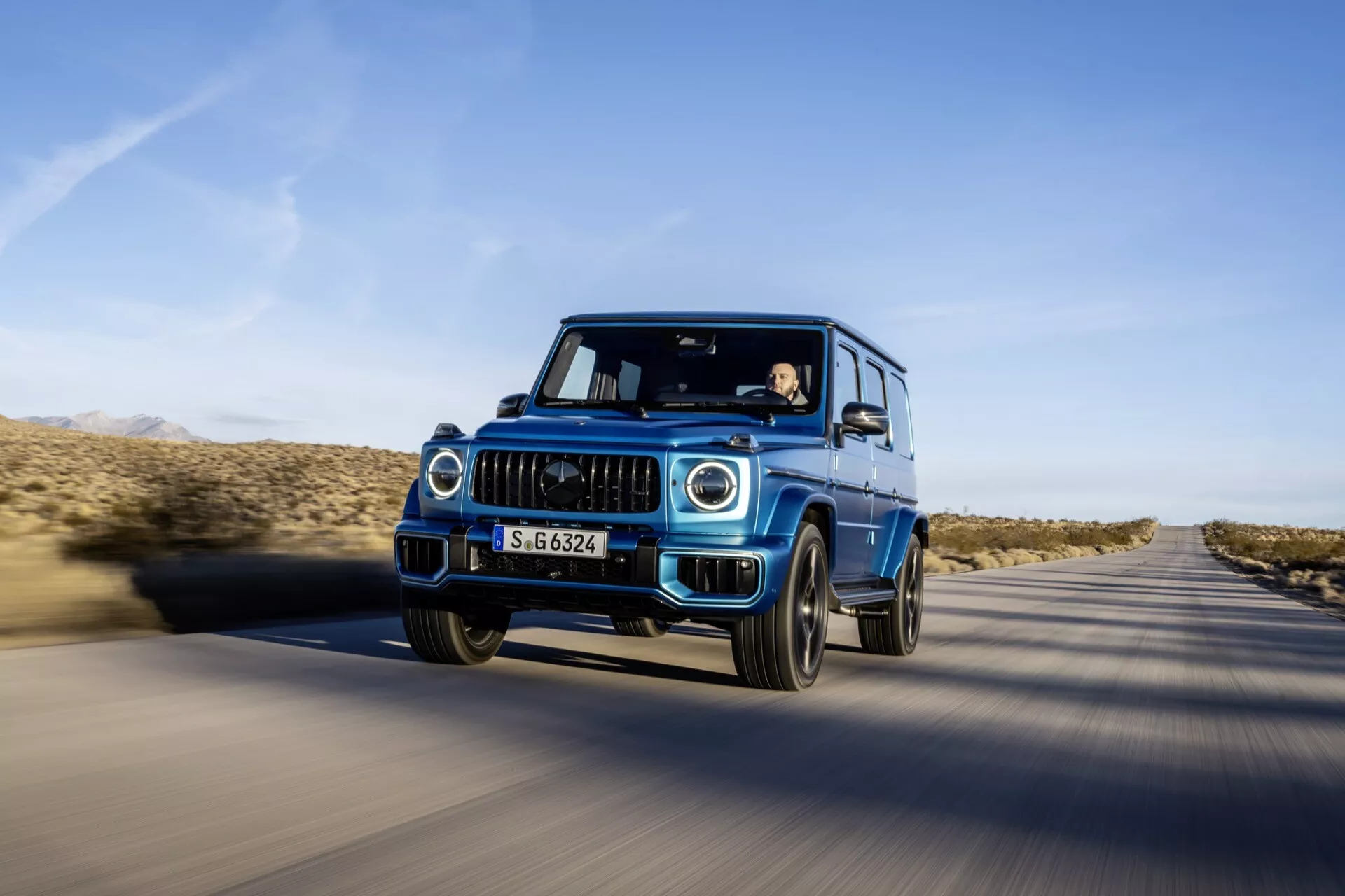 Exteriören för Mercedes-Benz G-Klasse 465-modellen 2024 som visar upp en elegant design och avancerade funktioner